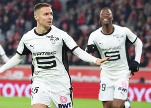 Rennes verrast Lille met overwinning op hun eigen terrein