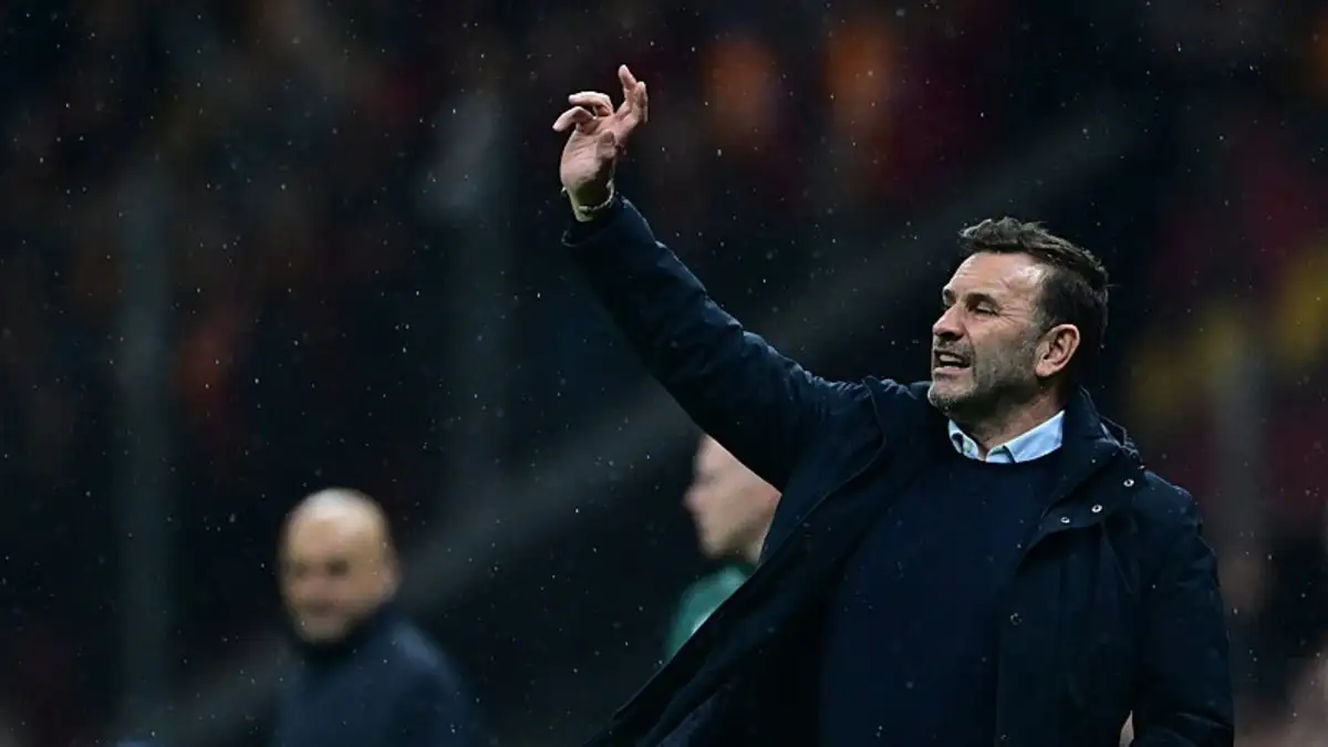 Galatasaray-coach Okan Buruk spreekt over overwinning