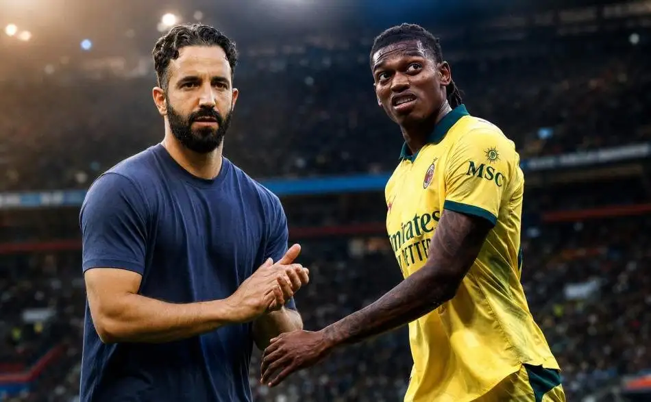 Milan-coach Amorim over Leao: 'Soms is vertrekken beter'